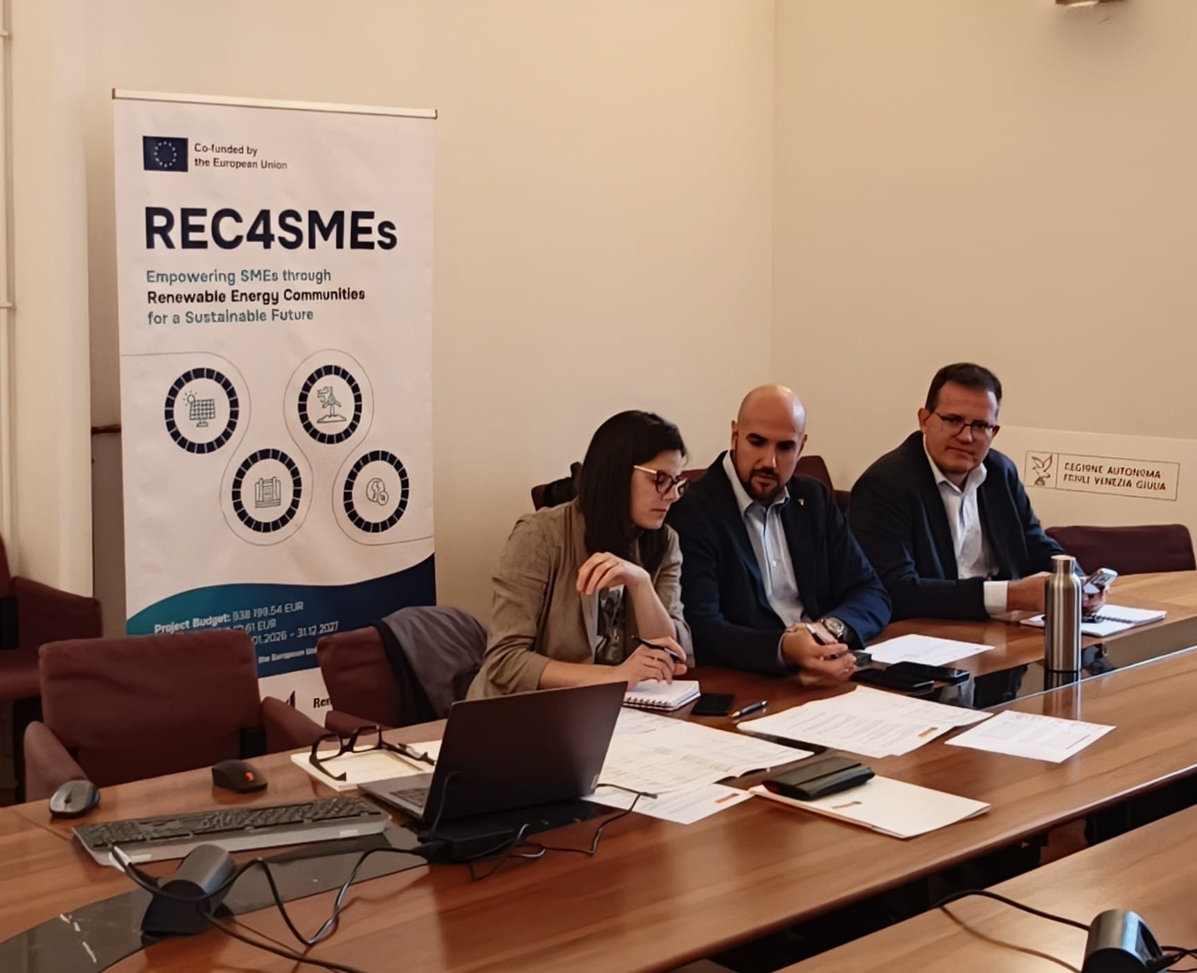 I rappresentanti di Dba group che hanno partecipato all'incontro