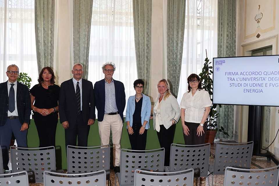Da sinistra Zanin, Bearzotti, Baritussio, Montanari, Chinese, D'Orlando e Meneghetti